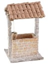 Pozzo stuccato per presepe cm 9x9x15,5 h altezza, stucco