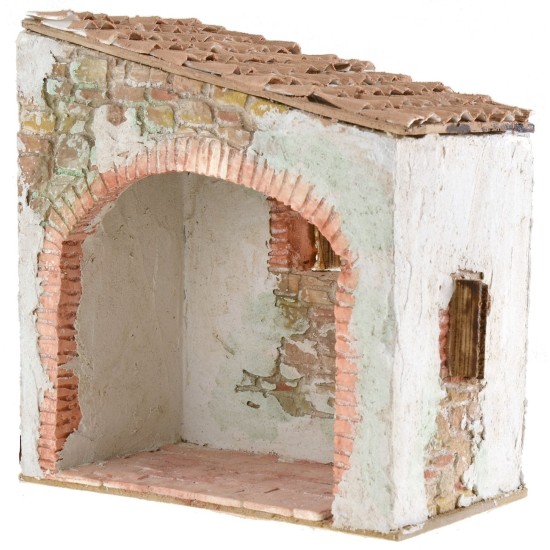 Bottega per presepe illuminata cm 15x9x16 h altezza, bottega