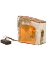 Bottega per presepe illuminata cm 15x9x16 h altezza, bottega