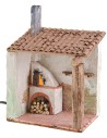 Oven stuccoed and working with canopy 15x12x22.5 cm h