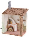 Oven stuccoed and working with canopy 15x12x22.5 cm h