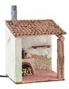 Oven stuccoed and working with canopy 15x12x22.5 cm h