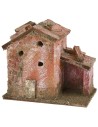 Casolare per presepe con rimessa cm 9x5,5x8 h