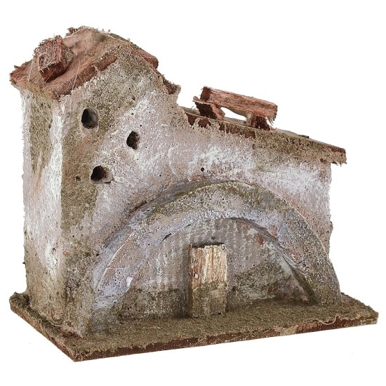 Casale con arco per presepe cm 9x5,5x8 h