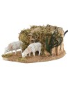 Pair of sheep series 12 cm Landi Moranduzzo in motion 14x19x9 h