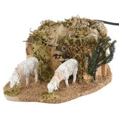 Coppia di pecore serie 12 cm Landi Moranduzzo in movimento cm