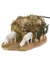 Pair of sheep series 12 cm Landi Moranduzzo in motion 14x19x9 h