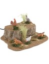 Cuatro gallinas y un gallo para estatuas de 20 a 30 cm en