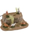 Four moving hens and rooster for statues from 20 to 30 cm