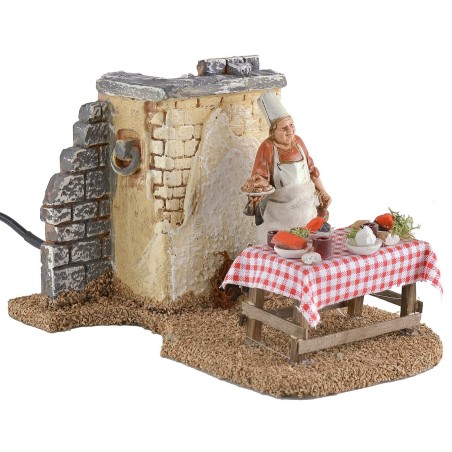 Oste in movimento cm 12x18x11h