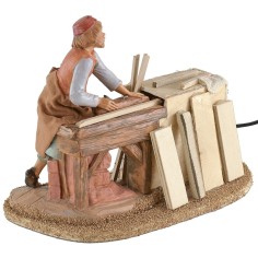 Falegname in movimento 19 cm Fontanini statua, legno, altezza 2
