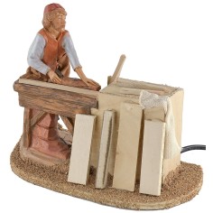 Falegname in movimento 19 cm Fontanini statua, legno, altezza