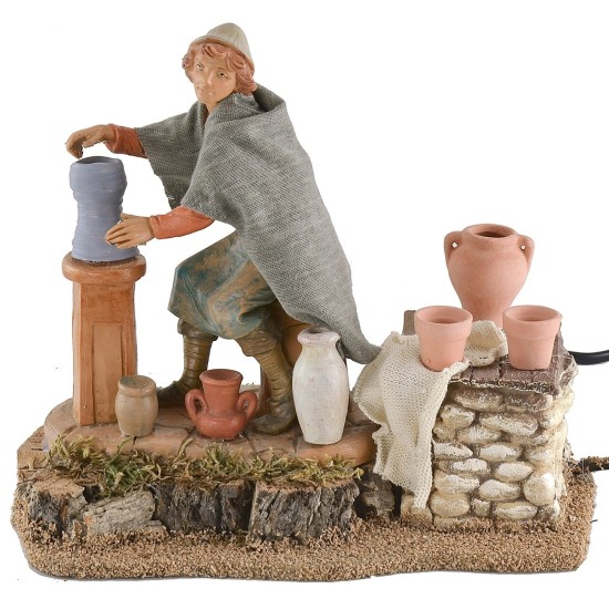 Vasaio doppio movimento serie 19 cm Fontanini statua, serie