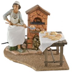 Moving baker with working fire Fontanini 30 cm series