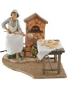 Moving baker with working fire Fontanini 30 cm series