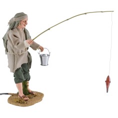 Pescatore in movimento 30 cm 2
