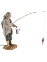 Pescatore in movimento 30 cm