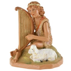 Fauno con lira serie 19 cm Fontanini base, serie, altezza 2