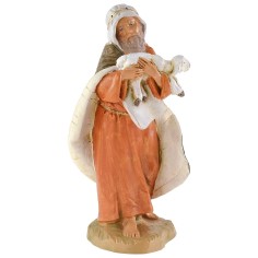 Vecchio con agnello in braccio 19 cm Fontanini