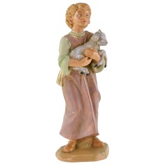 Little girl with goat in her arms 19 cm Fontanini series 2