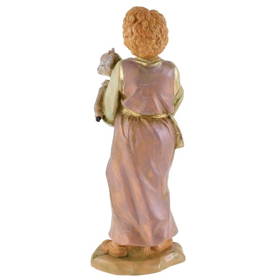 Little girl with goat in her arms 19 cm Fontanini series