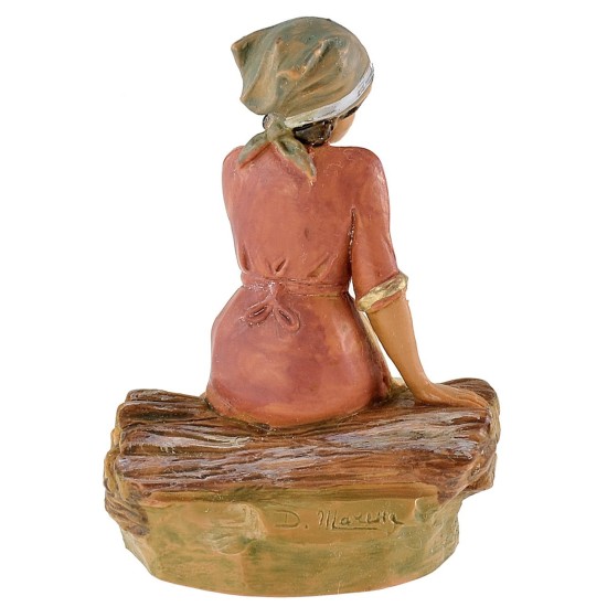 Ragazza seduta serie 12 cm Fontanini