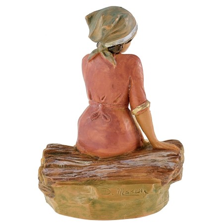 Ragazza seduta serie 12 cm Fontanini