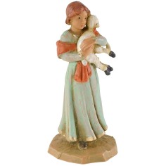 Chica con cordero en brazos 6,5 cm Fontanini fontanini 2