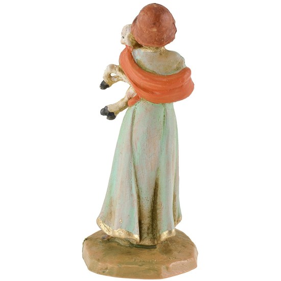 Ragazza con agnello in braccio 6,5 cm Fontanini