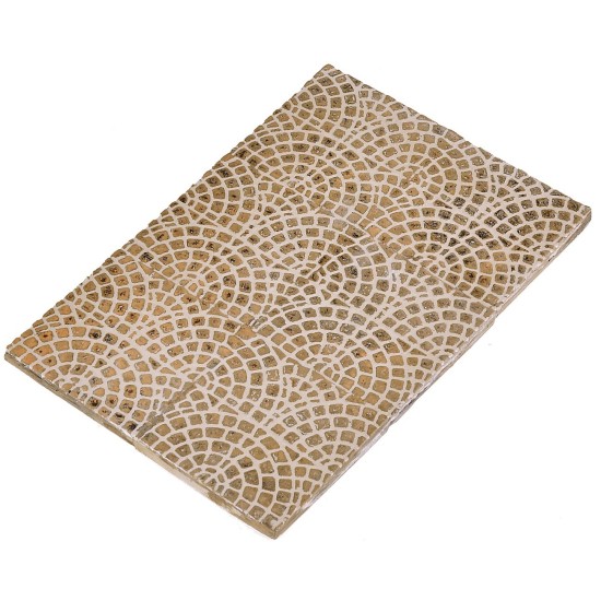 Pavimento sampietrini in resina per presepe cm 15x22,5x0,8 h
