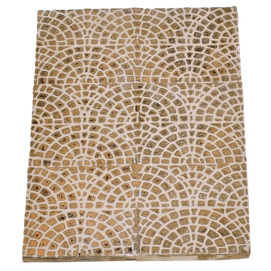 Resin cobblestone floor for nativity scene 15x22.5x0.8 h cm