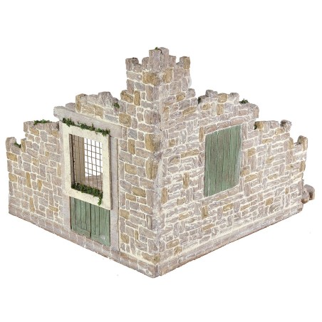 Escenario de resina para belén de 37x28,5x22,5 cm de altura.