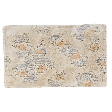 Parete con intonaco per presepe fai da te cm 25x15,5x0,8 h