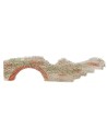 Ruina de pared con arco de 30x1,3x7 cm de altura para pesebre