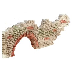 Rudere di parete con arco cm30x1,3x7 h per presepe fai da te 2