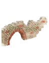 Ruina de pared con arco de 30x1,3x7 cm de altura para pesebre