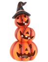 Pumpkin puppet with battery-operated color-changing LED for