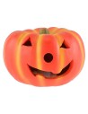 Halloween pumpkin with color-changing LED lights, battery-operated