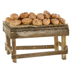 Copia de Banquete con pan surtido cm 8x4x4,5 h Mundo Pesebre 2