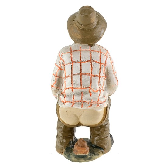 Uomo che fa il bisogno serie 9 cm in resina