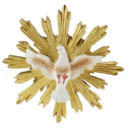 Holy Spirit with golden sunburst ø 8.5 cm