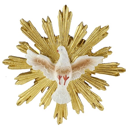 Spirito Santo con raggera dorata ø 8,5 cm raggera, santo