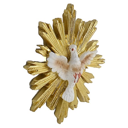 Spirito Santo con raggera dorata ø 8,5 cm raggera, santo