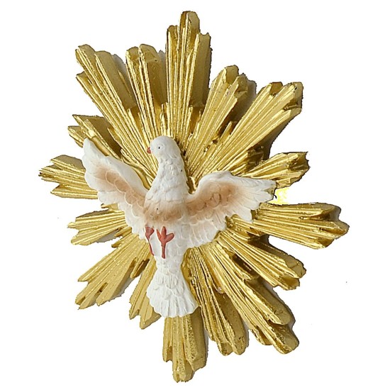 Spirito Santo con raggera dorata ø 8,5 cm raggera, santo