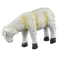 Sheep with yellow stripes with low head for statues from 24 to