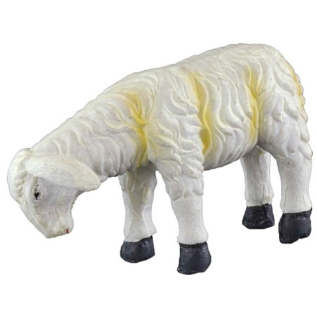 Sheep with yellow stripes with low head for statues from 24 to