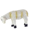 Sheep with yellow stripes with low head for statues from 24 to