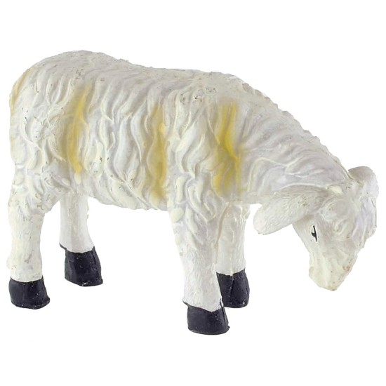 Sheep with yellow stripes with low head for statues from 24 to