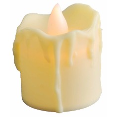 Candela con fiamma led a batteria h 4,7 cm tremolante 2