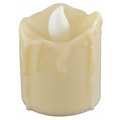 Candela con fiamma led a batteria h 4,7 cm tremolante